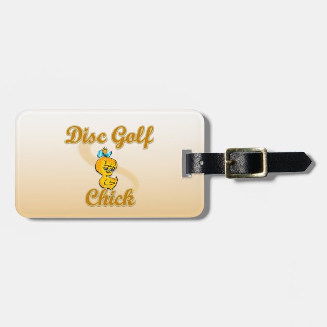 Chick av skivgolf bagagebricka (Horisontell Framsida)