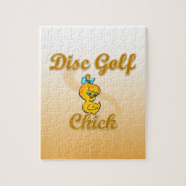 Chick av skivgolf pussel (Vertikal)