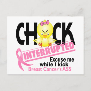 Chick Avbruten 2 bröstcancer Vykort