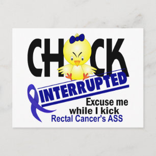 Chick avbruten 2 rektalcancer vykort