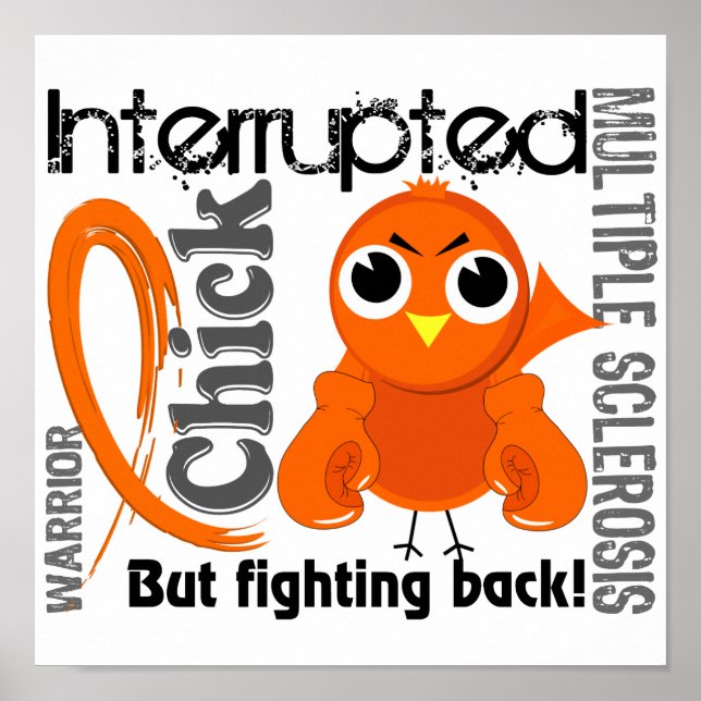 Chick Avbruten 3 Många skleros MS Poster (Framsidan)