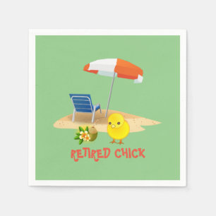 Chick - Beach Scene Pappersservett