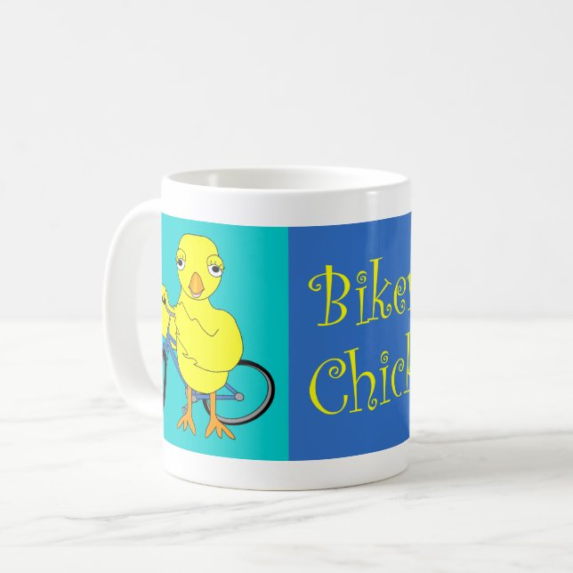 Chick biker kaffemugg (Framsida vänster)