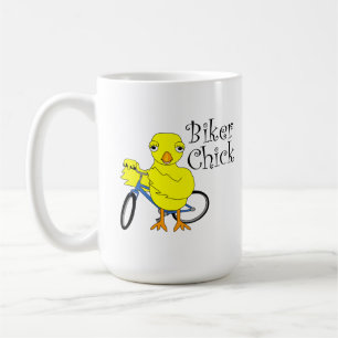 Chick biker kaffemugg