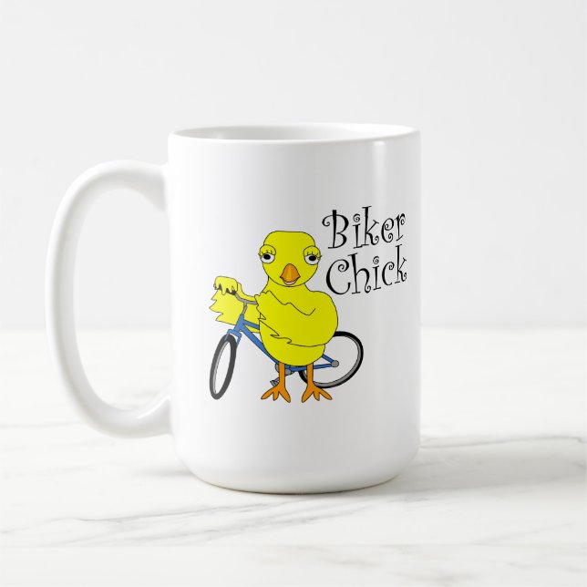 Chick biker kaffemugg (Vänster)