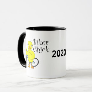 Chick biker mugg