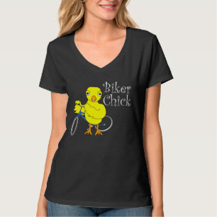 Chick biker t shirt