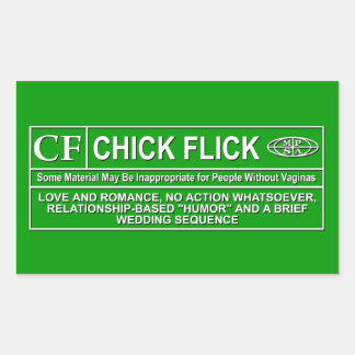 Chick-bläddra Rektangulärt Klistermärke