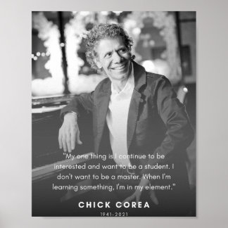 Chick Corea-citat Poster