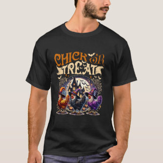Chick eller behandling av Chicken Halloween Costum T Shirt