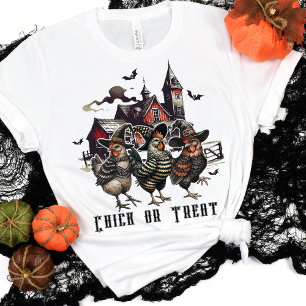 Chick eller behandling av Spooky Witchy Chicken Re T Shirt