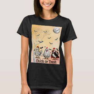 Chick eller Treat-Chickens i Halloween Costumes T Shirt