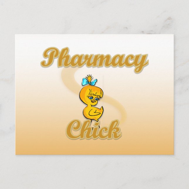 Chick för apotek vykort (Framsida)
