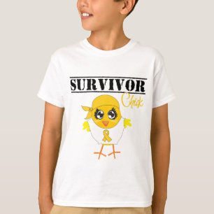 Chick för barndomcanceröverlevande tee