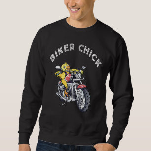 Chick för Biker av coola Lång Ärmad Tröja