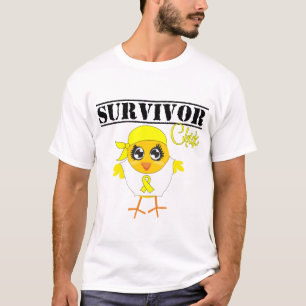 Chick för blåsacanceröverlevande t-shirt