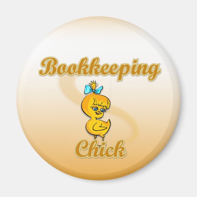 Chick för bokföring magnet (Framsidan)