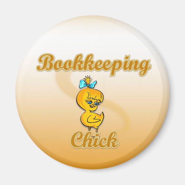 Chick för bokföring magnet (Framsidan)