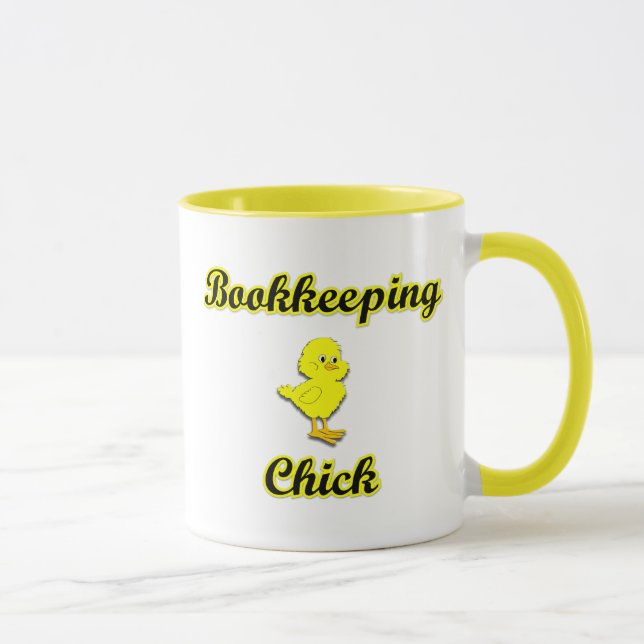 Chick för bokföring mugg (Höger)