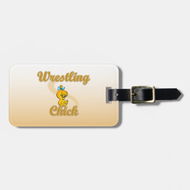 Chick för brottning bagagebricka (Horisontell Framsida)