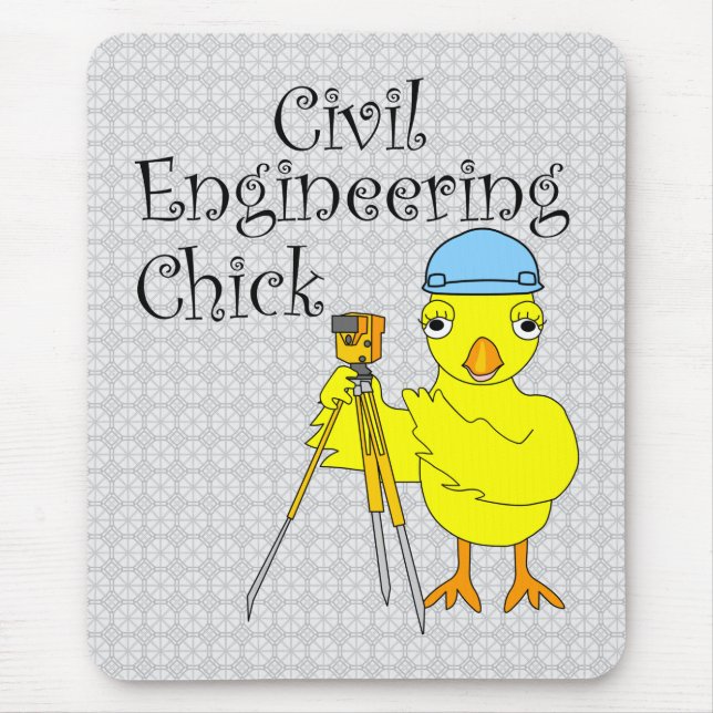 Chick för civilingenjörer musmatta (Framsidan)