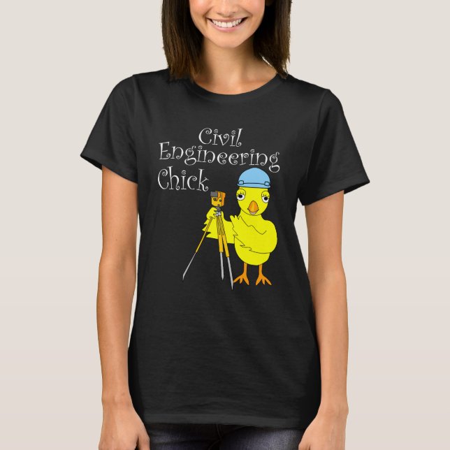 Chick för civilingenjörer t shirt (Framsida)