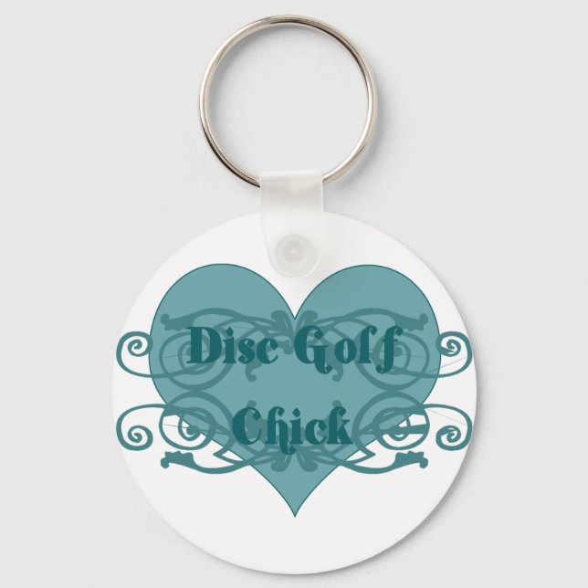 Chick för diskgolf nyckelring (Framsida)