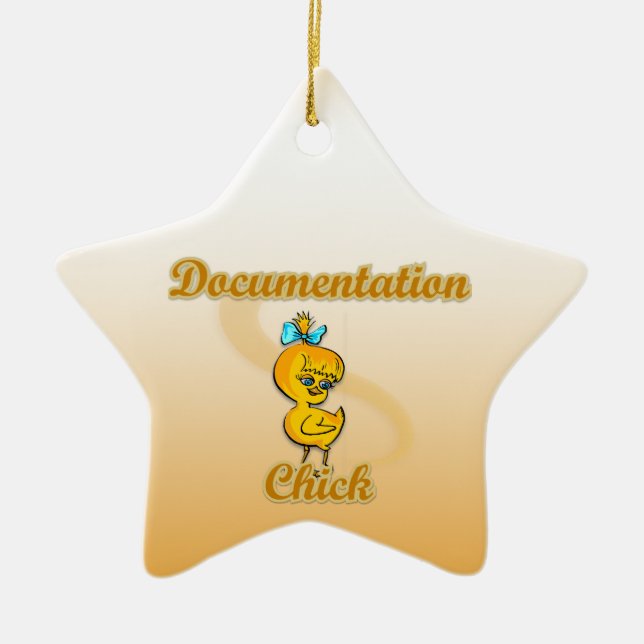 Chick för dokumentation julgransprydnad keramik (Framsidan)