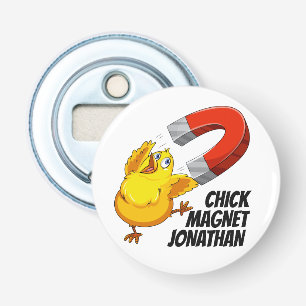 Chick för eget namn, magnet flasköppnare