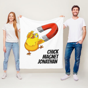 Chick för eget namn, magnet fleecefilt