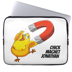 Chick för eget namn, magnet laptop fodral