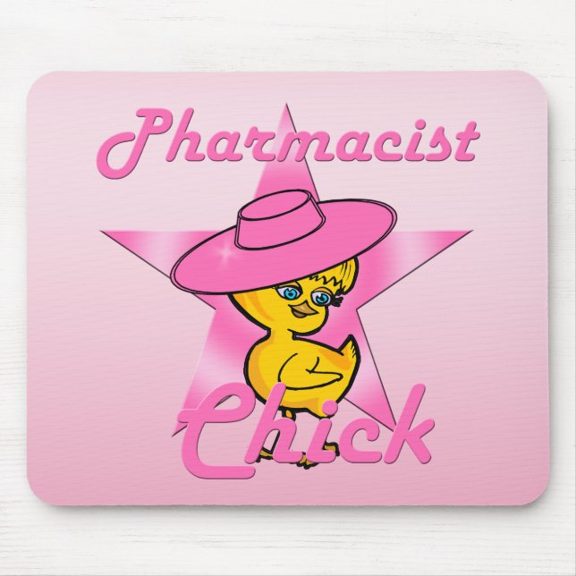 Chick för farmaceut #8 musmatta (Framsidan)
