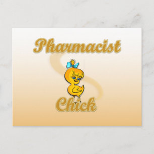 Chick för farmaceuter vykort