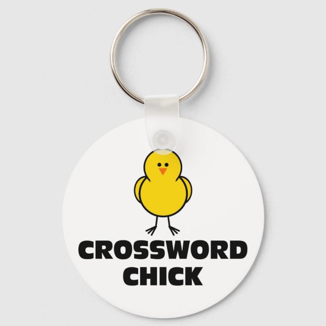 Chick för korsord nyckelring (Framsida)