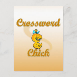 Chick för korsord vykort