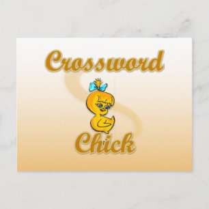 Chick för korsord vykort