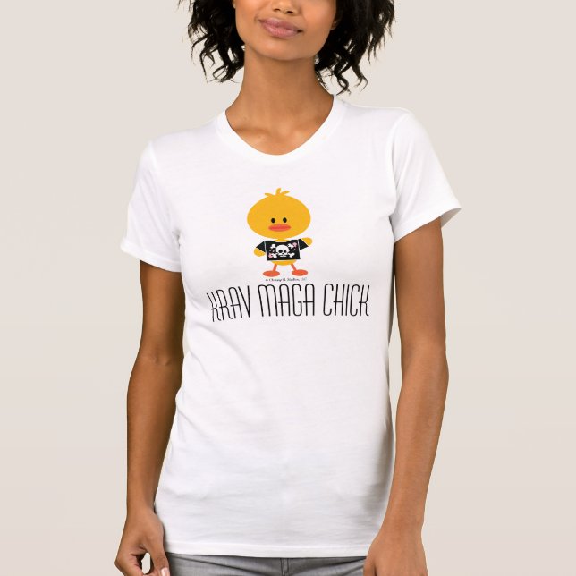 CHICK FÖR KRAV MAGA TEE (Framsida)