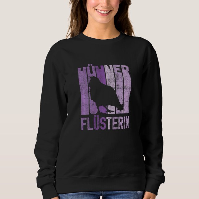 Chick för kvinnans Retro Chickens Whisper Farmer L T Shirt (Framsida)