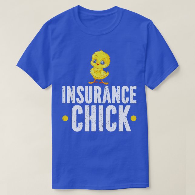 Chick för kvinnoförsäkring Agent T Shirt (Design framsida)