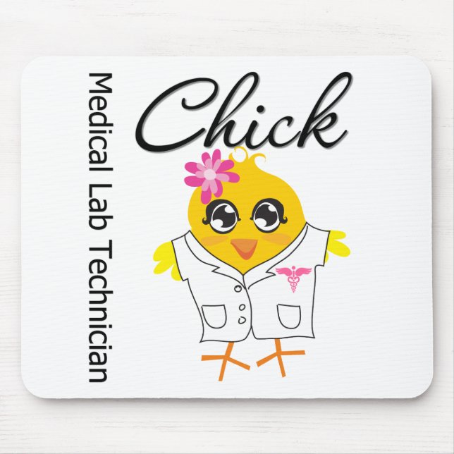Chick för medicinsk laboratorietekniker musmatta (Framsidan)