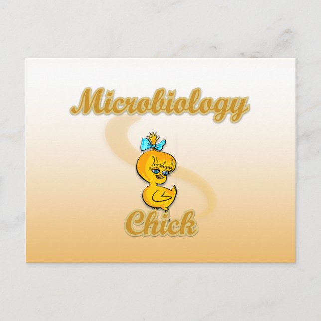 Chick för mikrobiologi vykort (Framsida)