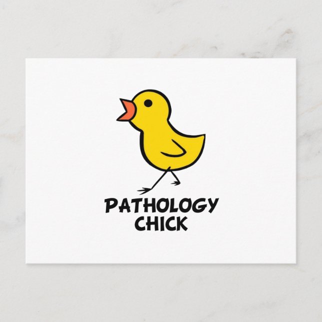 Chick för patologi vykort (Framsida)
