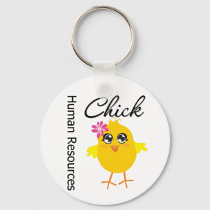 Chick för personalresurser nyckelring