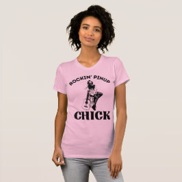 Chick för pinup t shirt