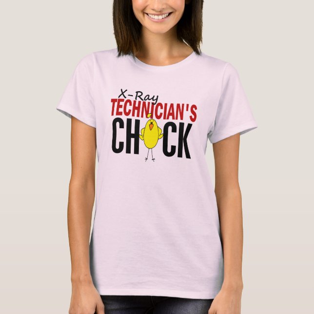 Chick för röntgentekniker t shirt (Framsida)