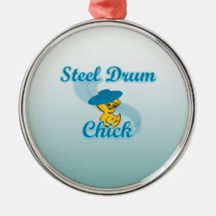 Chick för ståltrumma nr 3 julgransprydnad metall