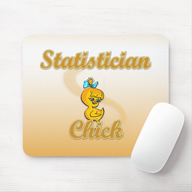 Chick för statistiker musmatta (Med mus)