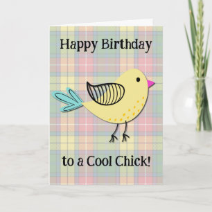 Chick för Stil av Coola för Cute Retro- Kort