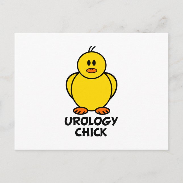Chick för urologi vykort (Framsida)