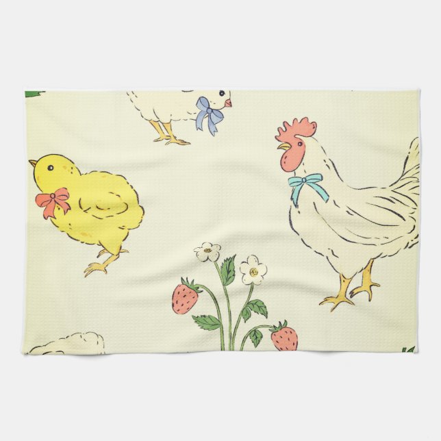 Chick handduk kökshandduk (Horisontell)